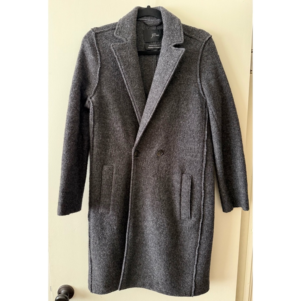 J.Crew Daphne topcoat in Italian boiled wool